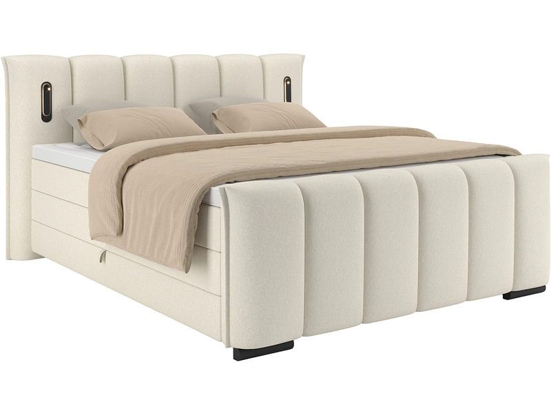 Boxspringbett ELYSIA beige