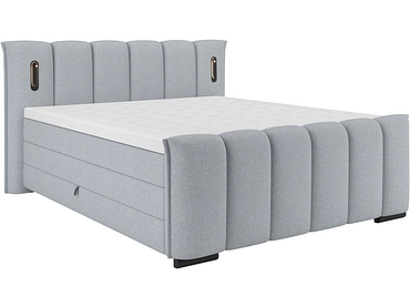 Boxspringbett ELYSIA beton grau