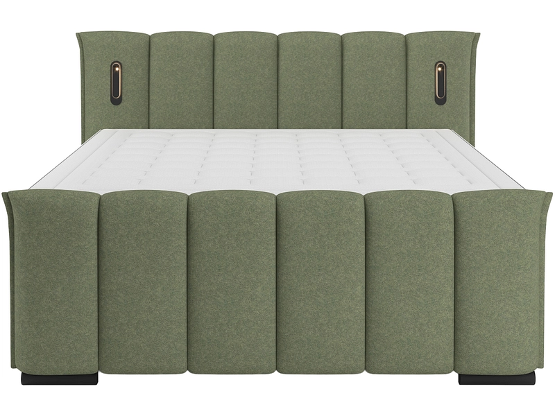 Boxspringbett ELYSIA dunkelgrün