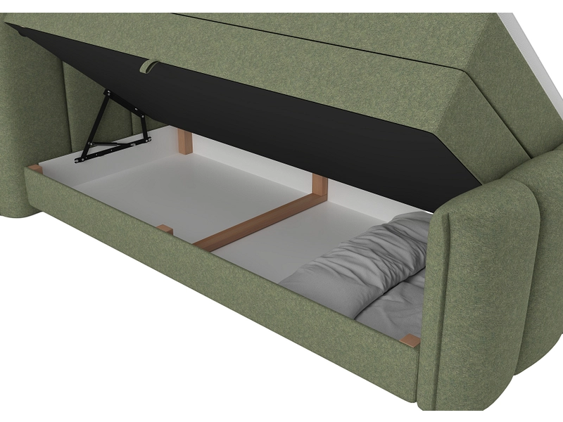 Boxspringbett ELYSIA dunkelgrün