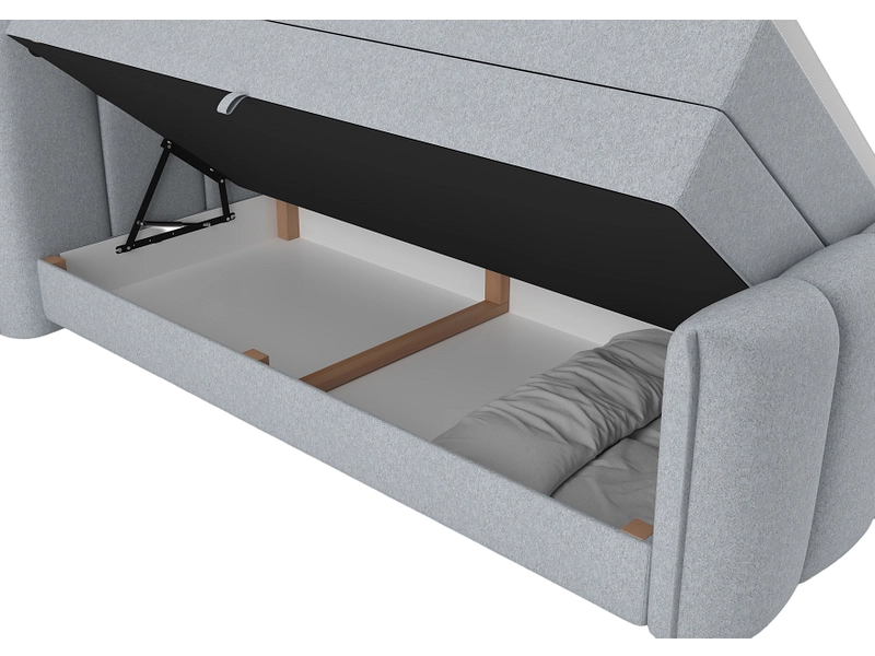 Boxspring ELYSIA cemento grigio