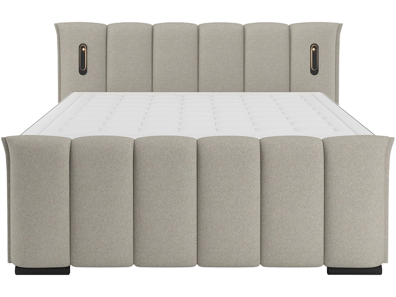 Boxspringbett ELYSIA dunkelbeige Boxspringbett ELYSIA dunkelbeige