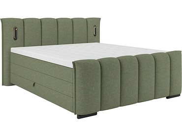 Boxspringbett ELYSIA dunkelgrün