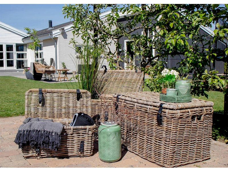 Boîte de rangement DEPOK béton gris