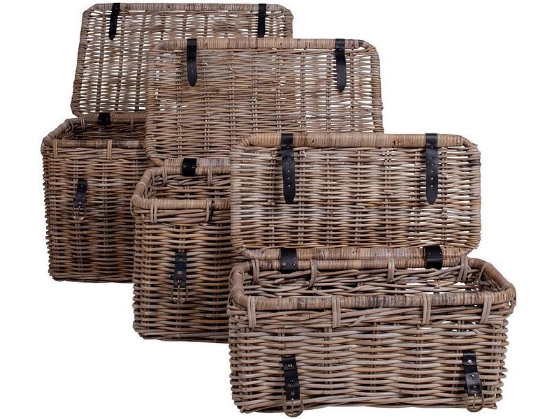 Boîte de rangement DEPOK béton gris