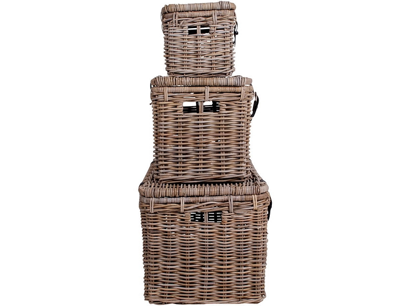 Boîte de rangement DEPOK béton gris