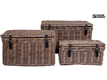 Boîte de rangement DEPOK béton gris