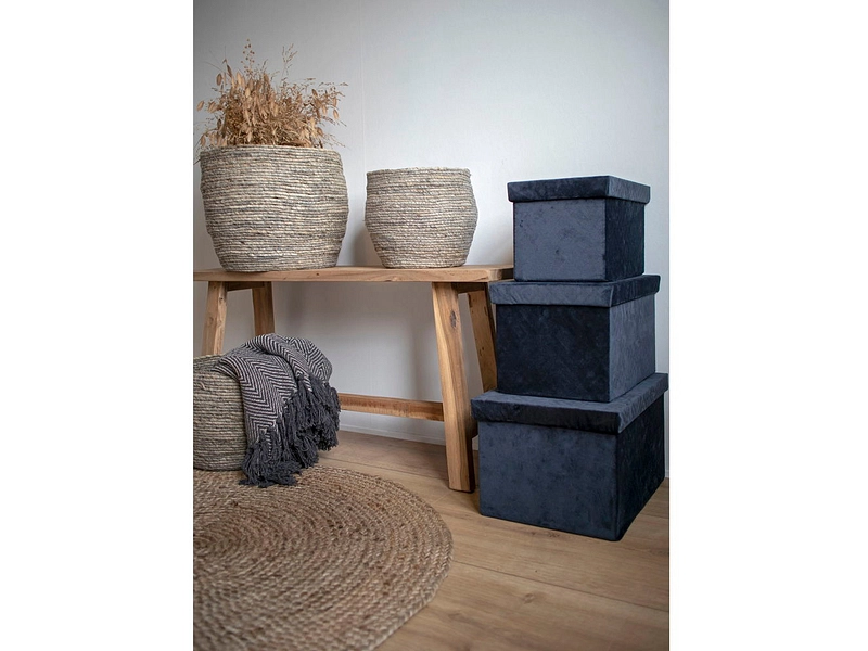 Set mit 3 Aufbewahrungsboxen TIVOLI beton grau