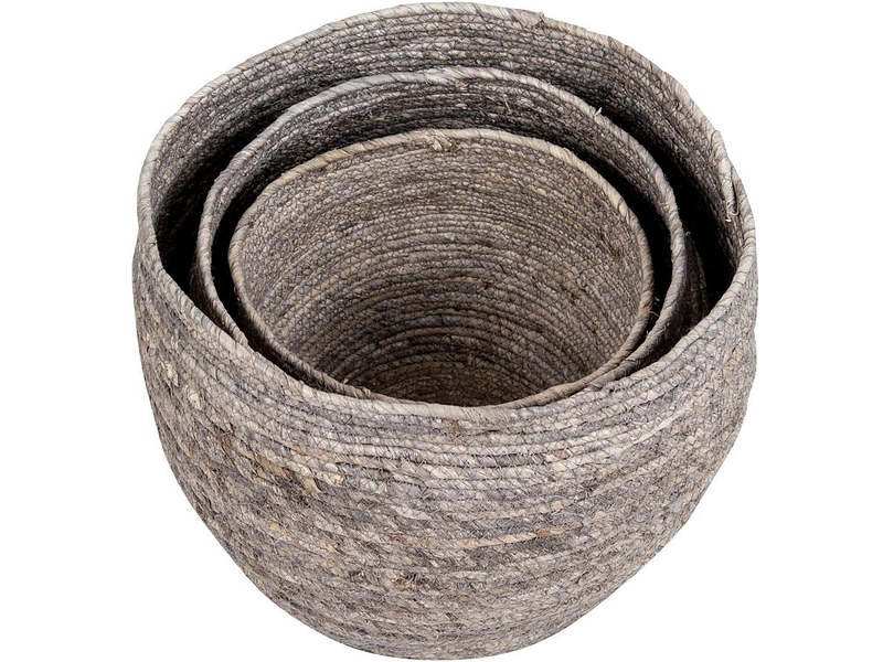 Set mit 3 Aufbewahrungsboxen TIVOLI beton grau