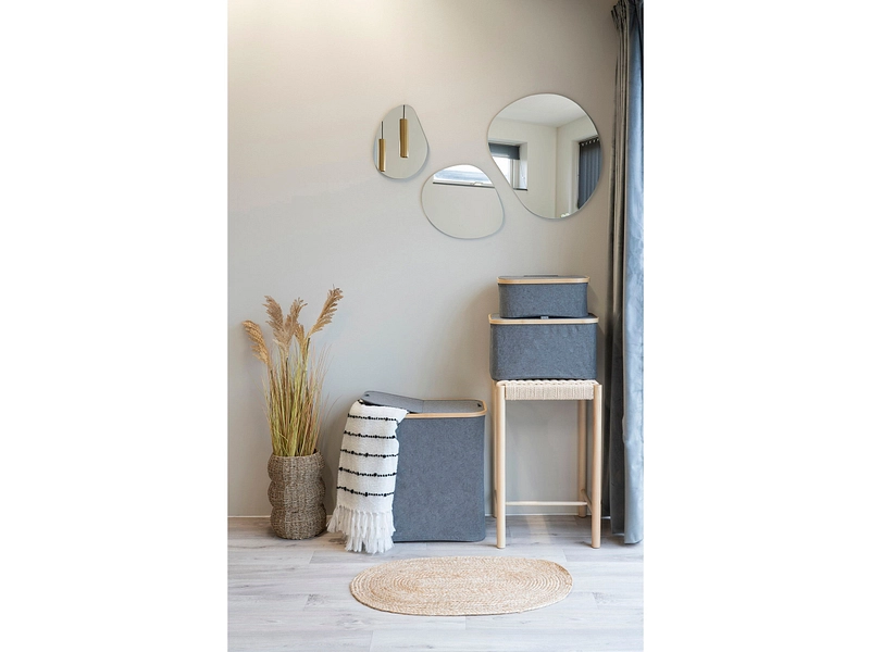 HOUSE NORDIC Wäschekorb NOTO dunkelgrau