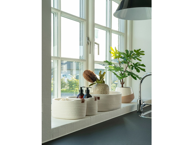 Set mit 3 Aufbewahrungsboxen JARANA weiss