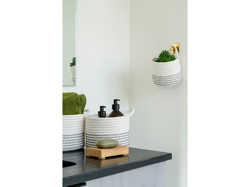 Set mit 3 Aufbewahrungsboxen ALGAR weiss