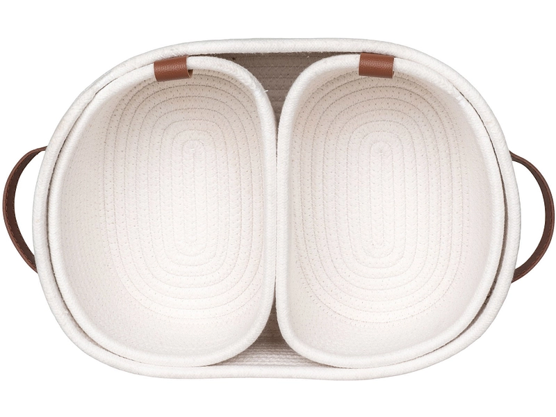 Set mit 3 Aufbewahrungsboxen ALGAR weiss