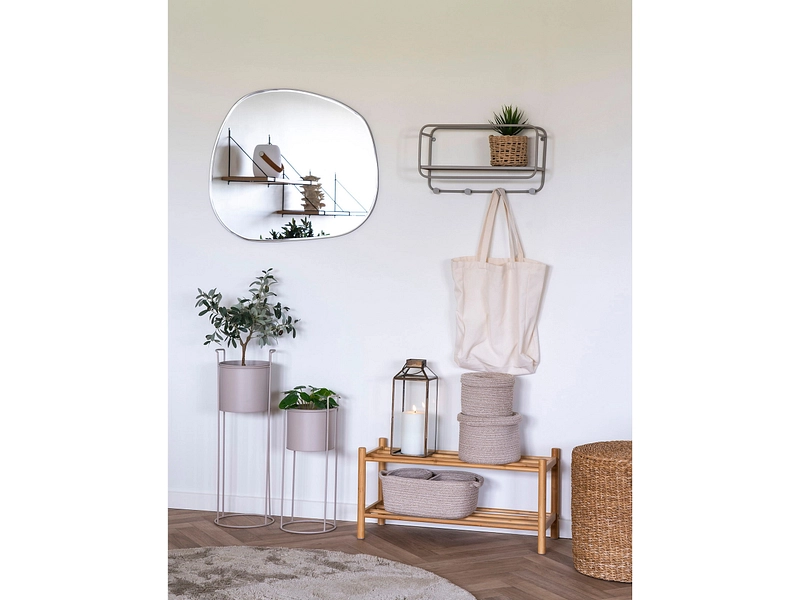 Set mit 2 Aufbewahrungsboxen SEBAL beige