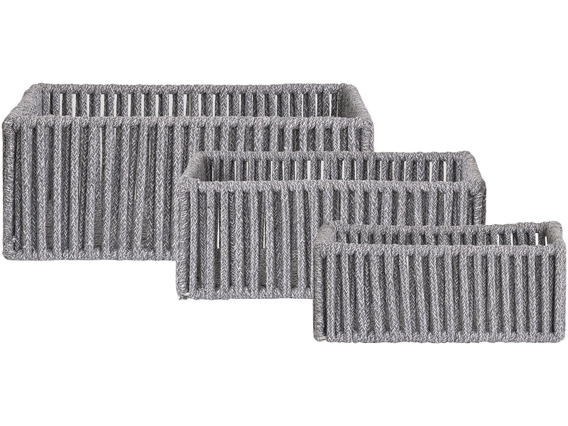 Set mit 3 Aufbewahrungsboxen ARESE beton grau