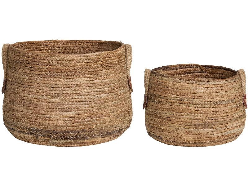 Set mit 2 Aufbewahrungsboxen AROSTA natürliches holz