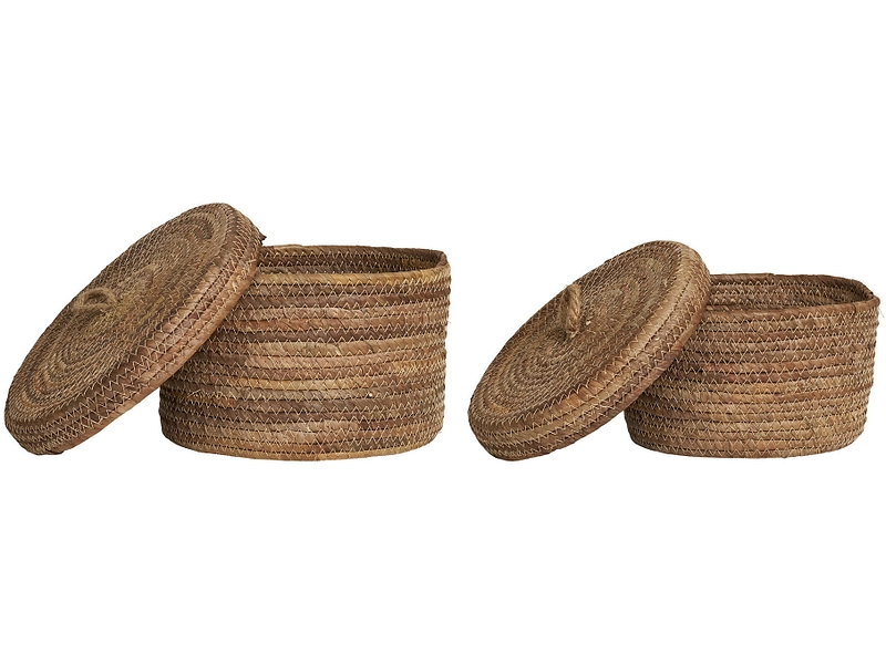 Set mit 2 Aufbewahrungsboxen DESIO natürliches holz