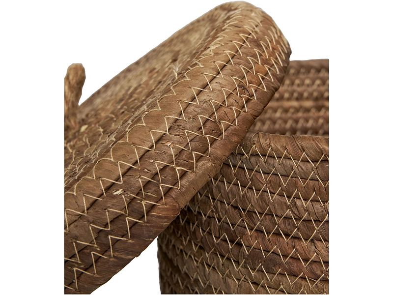 Set mit 2 Aufbewahrungsboxen DESIO natürliches holz