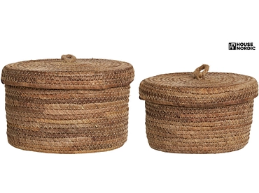 Set mit 2 Aufbewahrungsboxen DESIO natürliches holz