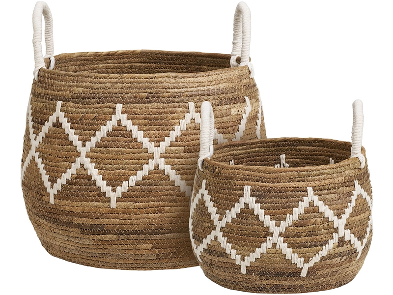 Set mit 2 Aufbewahrungsboxen ALTEA natürliches holz