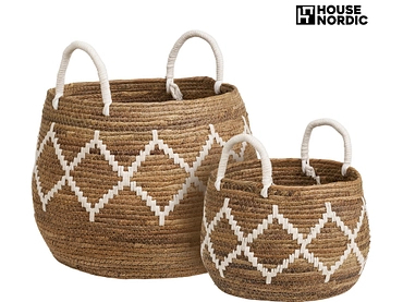 Set mit 2 Aufbewahrungsboxen ALTEA natürliches holz