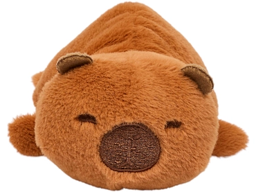 Beidseitig verwendbares Plüschtier CAPYBARA rotbraun