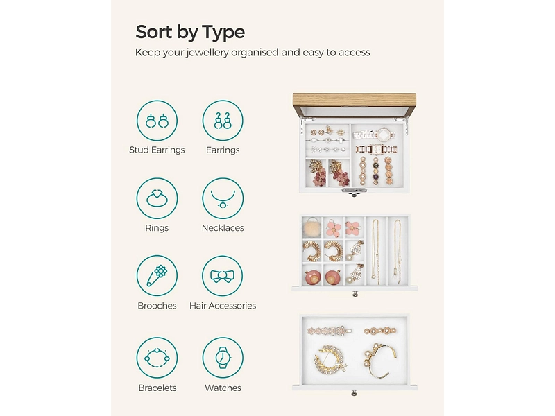 Boîte à bijoux JEWELLERY