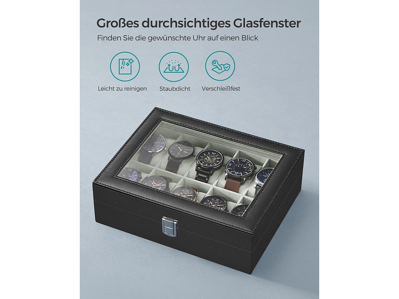 Uhrenschachtel WATCH schwarz Uhrenschachtel WATCH schwarz