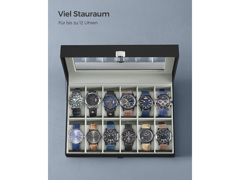 Uhrenschachtel WATCH schwarz Uhrenschachtel WATCH schwarz