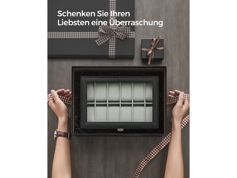 Uhrenschachtel WATCH schwarz Uhrenschachtel WATCH schwarz