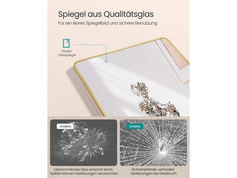 Psyche-Spiegel rechteck SONGMICS LILOU Psyche-Spiegel rechteck SONGMICS LILOU