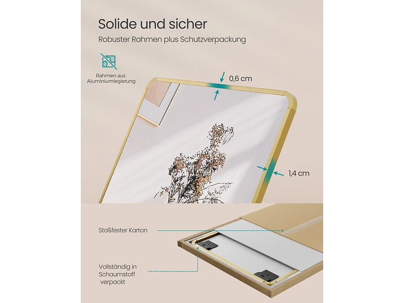 Psyche-Spiegel rechteck SONGMICS LILOU Psyche-Spiegel rechteck SONGMICS LILOU