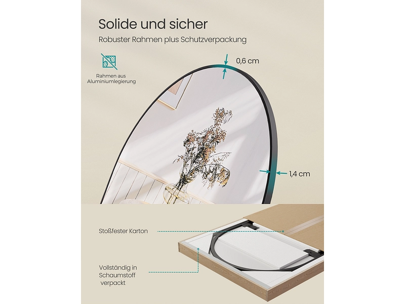 Psyche-Spiegel SONGMICS ROMY