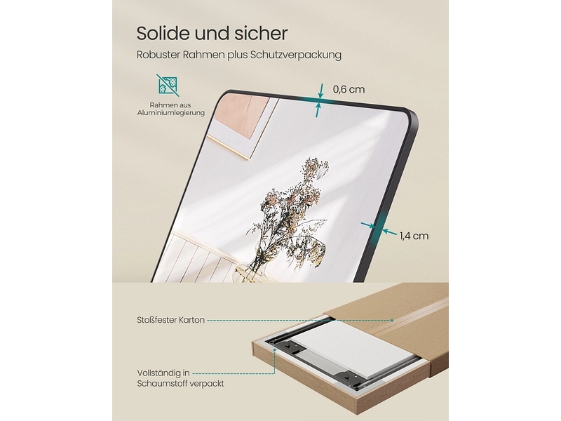 Türspiegel rechteck SONGMICS PORTA