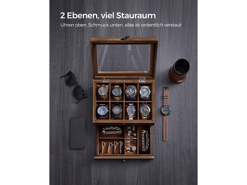 Uhrenschachtel WATCH vintage braun