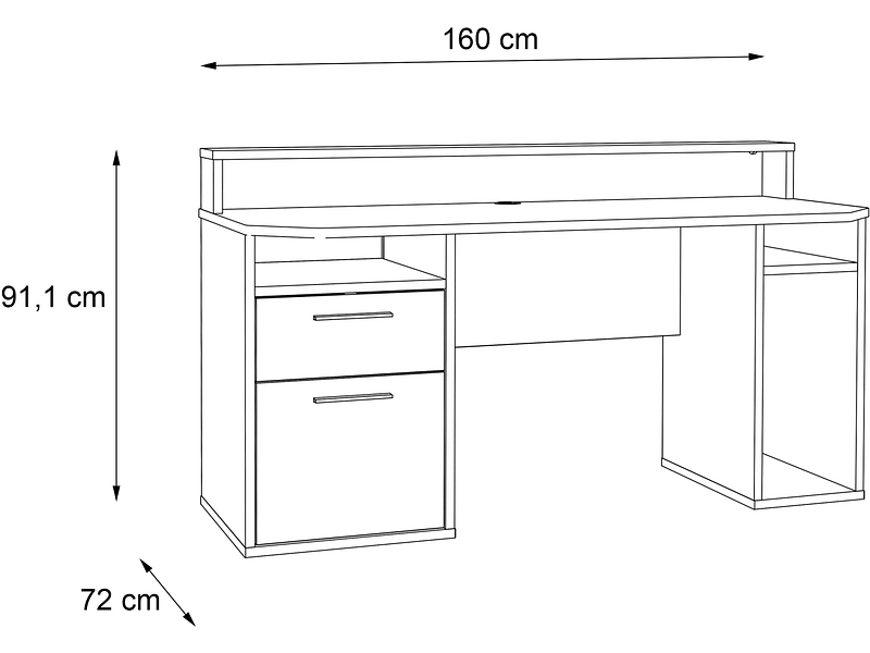 Gaming Schreibtisch RUSH