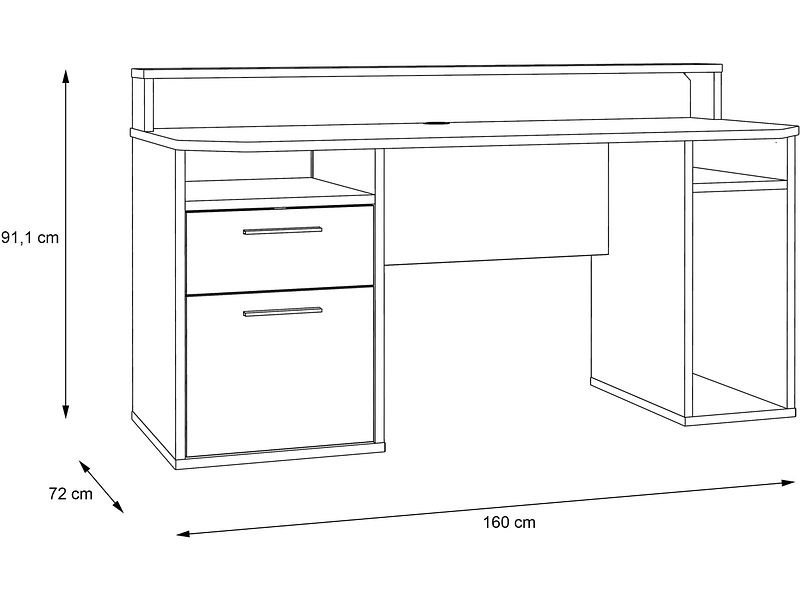Gaming Schreibtisch RUSH
