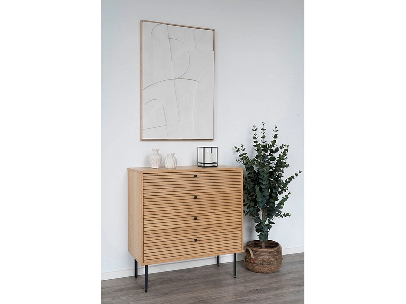 Commode HOUSE NORDIC KYOTO 4 portes 4 tiroirs Commode HOUSE NORDIC KYOTO 4 portes 4 tiroirs