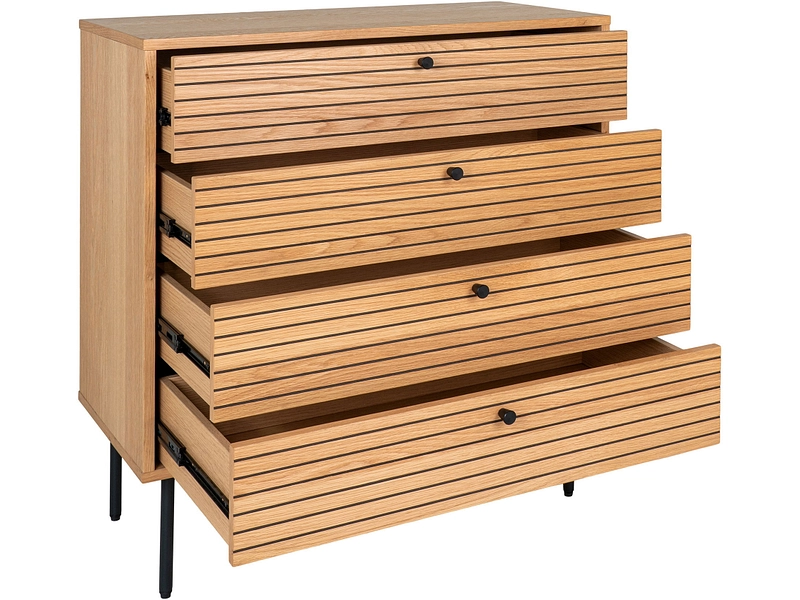 Commode HOUSE NORDIC KYOTO 4 portes 4 tiroirs Commode HOUSE NORDIC KYOTO 4 portes 4 tiroirs