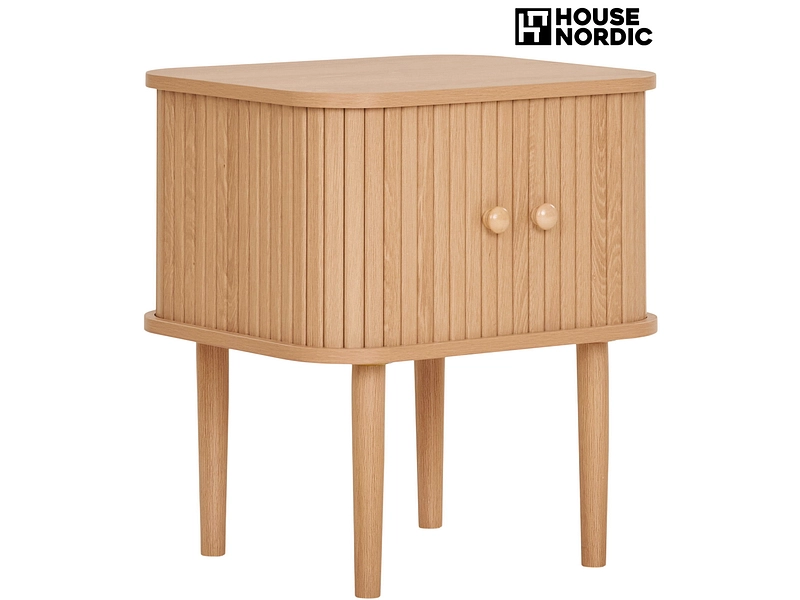 Comodino HOUSE NORDIC NIKKO 2 cassetti 45x40x50.5cm legno naturale quercia