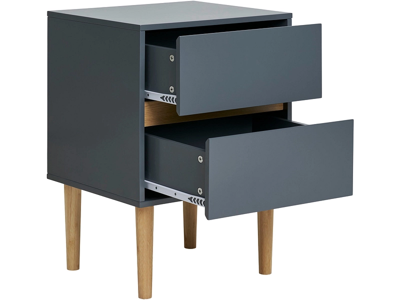 Nachttisch HOUSE NORDIC BISLEY 2 Schubladen