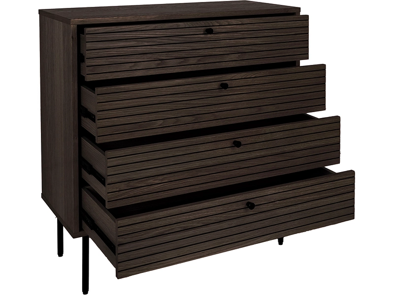 Kommode HOUSE NORDIC KYOTO 4 Türen 4 Schubladen