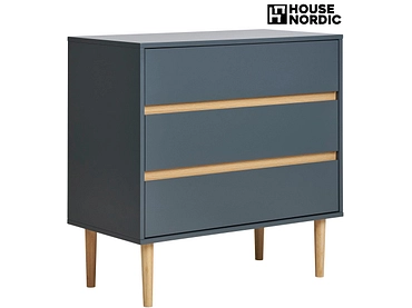 Kommode HOUSE NORDIC BISLEY 3 Türen 3 Schubladen