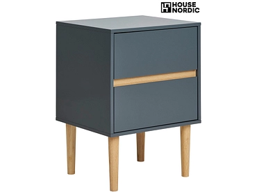 Nachttisch HOUSE NORDIC BISLEY 2 Schubladen