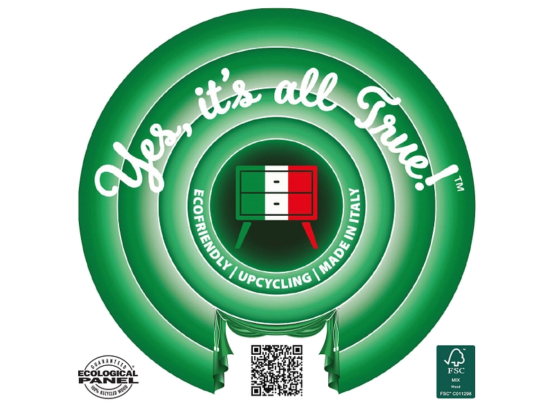 Kommode MUNDI 1 Tür 4 Schubladen