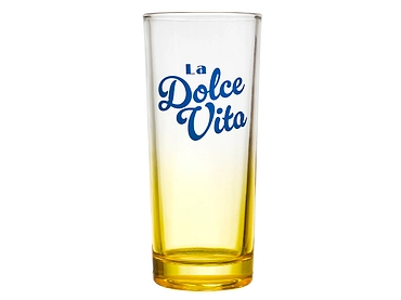 Glas DOLCE VITA 1 Stück mehrfarbig 22 cl