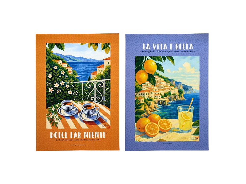 Poster DOLCE VITA 1 pezzo carta multicolore