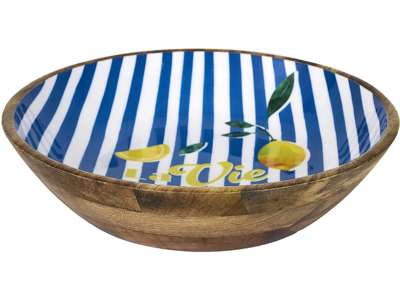 Saladier DOLCE VITA céramique bleu