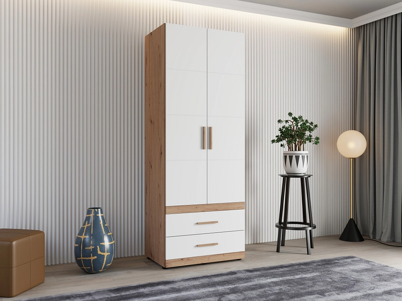 Drehtürenschrank HAMILTON weiss Drehtürenschrank HAMILTON weiss