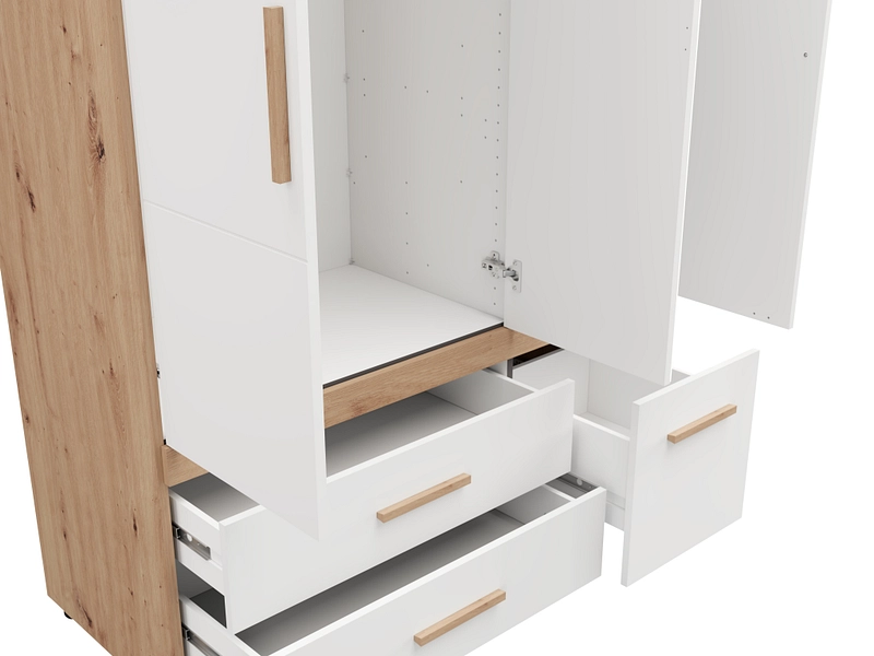 Drehtürenschrank HAMILTON weiss